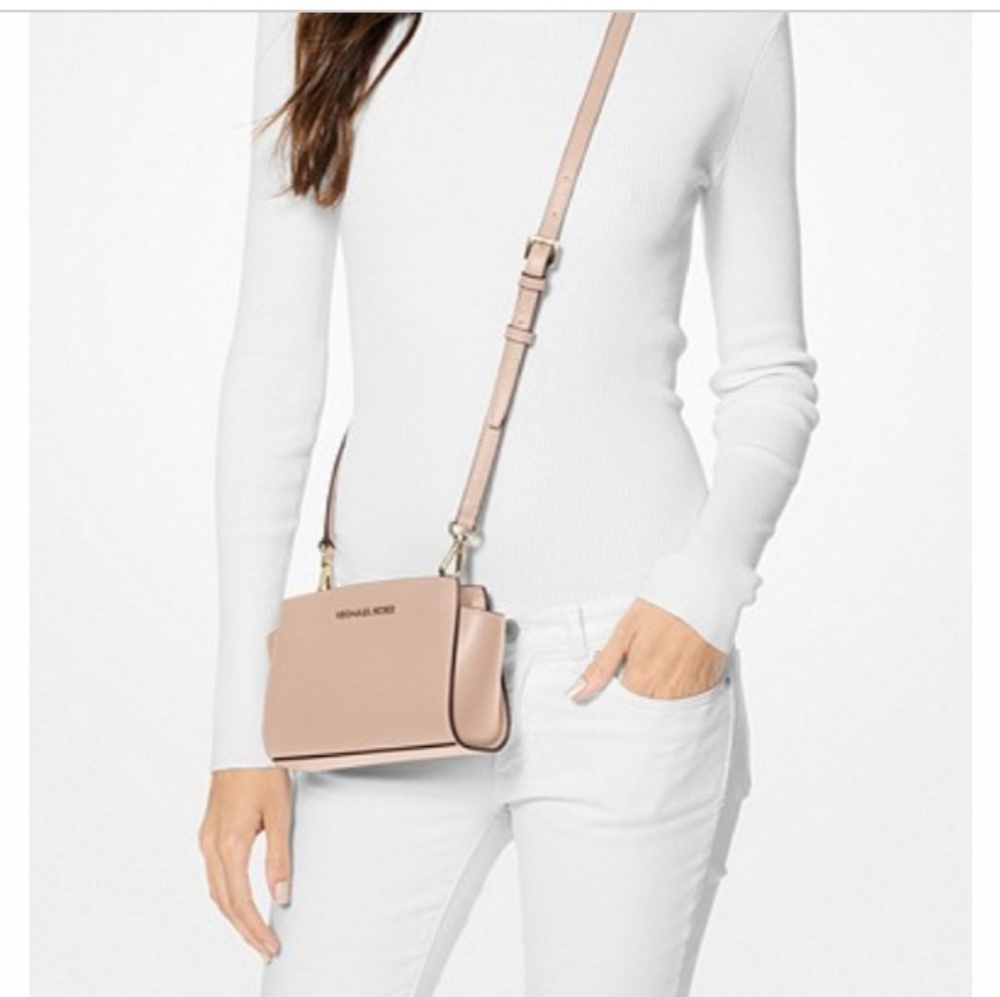 Michael Kors Selma Mini Crossbody Bag Ballet - Picture 2 of 6